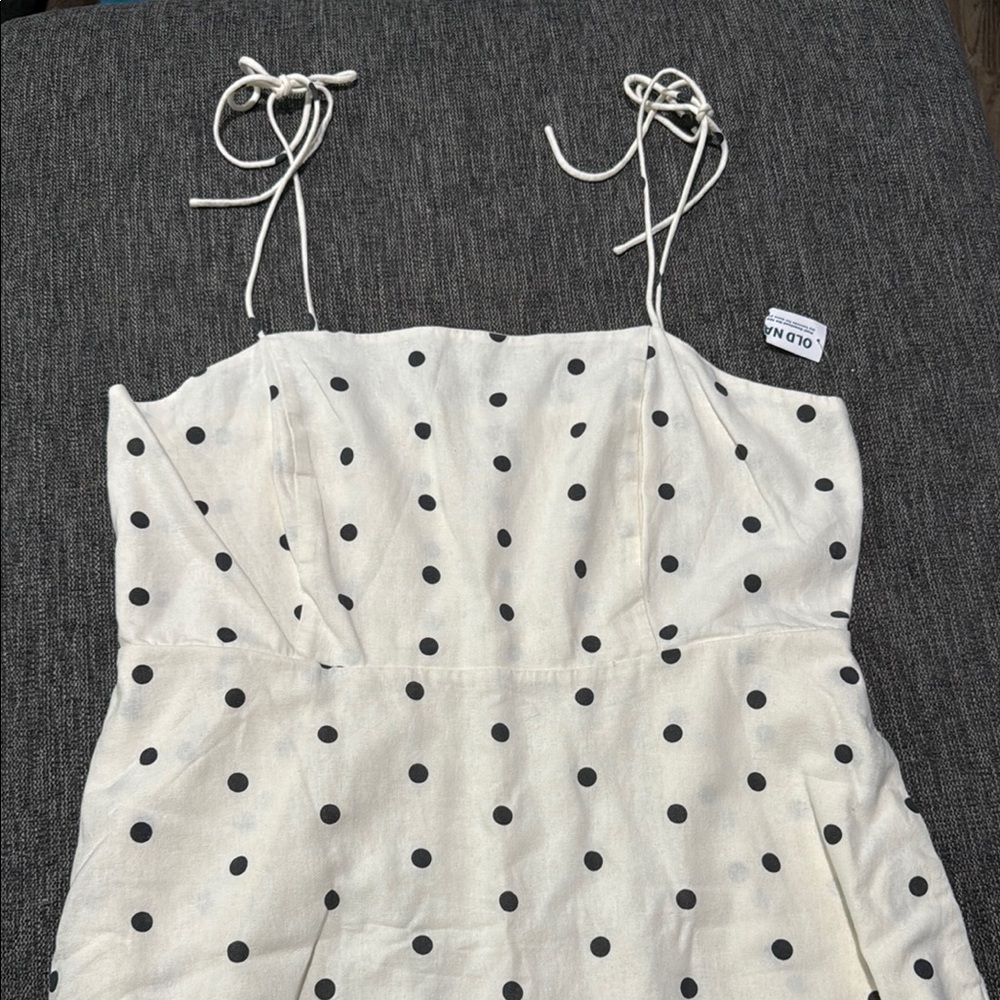Old Navy White and Black Polka Dot Dress - Picture 3 of 4